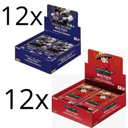 One Piece TCG Sealed Case 12x Booster Box OP13 OP-13 + 12x OP10 OP-10 - ENG - Image 1