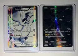 Pokemon TCG Reshiram 113/114 Zekrom 114/114 Black and White Holo Card Full Art - Image 1