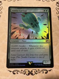 Jumbo Cactuar - MtG FOIL (0191) - Final Fantasy FFVIII Rare Magic the Gathering - Image 1