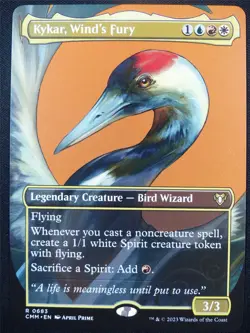 Kykar Wind's Fury Borderless - CMM - Mtg Card #3VL - Image 1