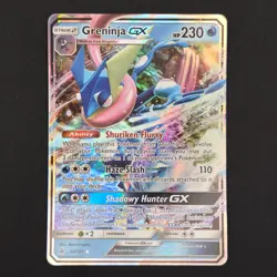 Pokemon TCG Card Greninja GX 24/131 Forbidden Light Holo - NM - Image 1