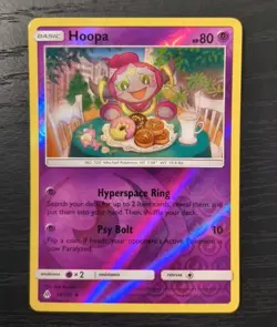Pokemon Forbidden Light Hoopa Reverse Holo Uncommon Card 54/131 LP - Image 1