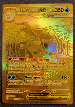 Mega Greninja ex 122/086 Me04: Chaos Rising Holo Beautiful Card!!! - Image 1