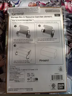 Gundam Card Game Storage Box & Resource Card Set EVX07 ENGLISH SEALED GAMES EXPO - Image 2
