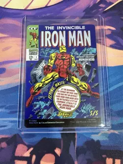 x1 Tony Stark The Invincible Iron Man (392) - Foil - Borderless M MTG Marvel - Image 1