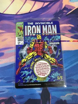 x1 Tony Stark The Invincible Iron Man (392) - Foil - Borderless M MTG Marvel - Image 2