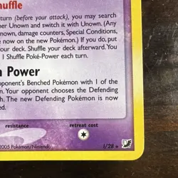Pokemon TCG Unown (I) Unseen Forces Holo Rare NM - Image 3