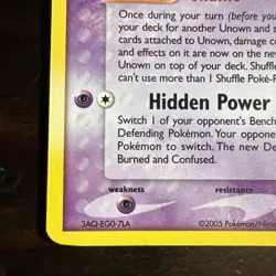 Pokemon TCG Unown (I) Unseen Forces Holo Rare NM - Image 4
