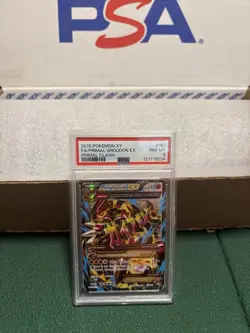 Pokemon TCG: Primal Groudon EX XY Primal Clash Full Art #151/160, PSA 8 NM-MT - Image 1