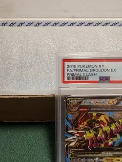 Pokemon TCG: Primal Groudon EX XY Primal Clash Full Art #151/160, PSA 8 NM-MT - Image 2