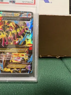 Pokemon TCG: Primal Groudon EX XY Primal Clash Full Art #151/160, PSA 8 NM-MT - Image 4