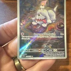Pokemon Greavard 214/198 SV01 Scarlet & Violet Illustration Rare Holo - Image 3