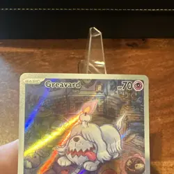 Pokemon Greavard 214/198 SV01 Scarlet & Violet Illustration Rare Holo - Image 4