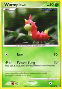 1x Wurmple - 103/127 - Common Heavily Played Pokemon Platinum - Image 1