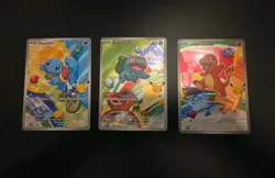 Pokemon TCG First Partner Illustration Collection Series 1 Kanto GEN 1 Starters - Image 1