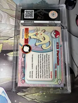 ACE 10 TOPPS Persian Series 1 Wave 2 SILVER FOIL #53 Pokemon Pop 1 Label Match - Image 2