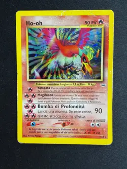 Pokemon Ho-Oh 7/64 Neo Revelation Rara Holo Swirl Unlimited Wizards ITA Vintage - Image 1
