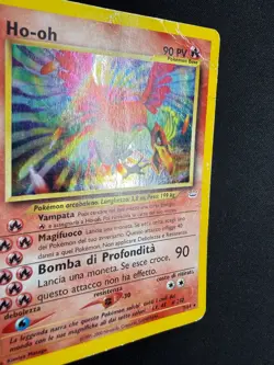 Pokemon Ho-Oh 7/64 Neo Revelation Rara Holo Swirl Unlimited Wizards ITA Vintage - Image 3