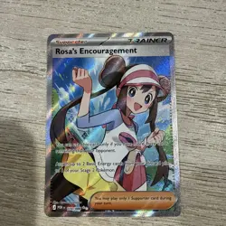 Pokemon TCG- Rosa's Encouragement 114/088 Ultra Rare Full Art- Perfect Order - Image 1