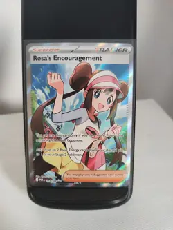 Pokemon TCG Rosa's Encouragement 114/088 | Perfect Order Full Art Holo Rare NM/M - Image 1