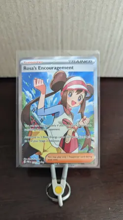Pokemon TCG Rosa's Encouragement 114/088 Ultra Rare Full Art Perfect Order NM - Image 1