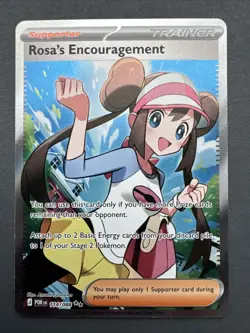 Pokemon Rosa's Encouragement Full Art Holo Trainer Card 114/088 Perfect Order NM - Image 1