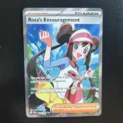 Rosa's Encouragement 114/088 Ultra Rare Full Art Perfect Order Pokemon Card TCG - Image 1