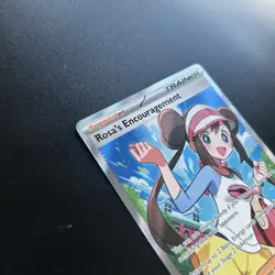 Rosa's Encouragement 114/088 Ultra Rare Full Art Perfect Order Pokemon Card TCG - Image 3