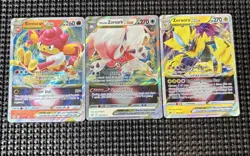 Pokemon TCG 3-Card Lot Simisear Hisuian Zoroark Zeraora VSTAR Holo EN - Image 1