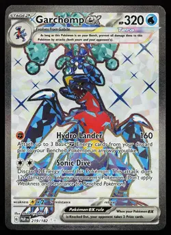 Garchomp ex 219/182 Ultra Rare Paradox Rift Pokemon Card - Image 1