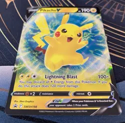 Pikachu V SWSH198 2022 Pokemon SWSH: Sword & Shield Promo Cards Holo - Image 4