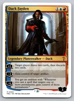 Dack Fayden (White Border) 80 Mythic Mystery Booster 2 Magic: The Gathering NM - Image 1