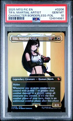 2025 MTG FINAL FANTASY COMMANDER #0206 TIFA, MARTIAL ARTIST PSA 10 - Image 1