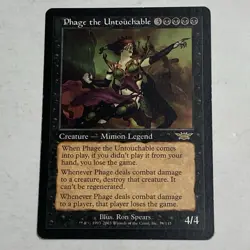 Phage The Untouchable 78/145 Regular Magic The Gathering 2003 MTG - Image 1