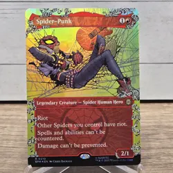 Mtg. Spider-Punk. #0210. Foil Borderless. Marvel's Spider-Man. Pack Fresh - Image 1