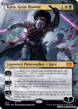 Kaya, Geist Hunter (Borderless) EN [VOW - 280] - NM TCG MTG - Image 1