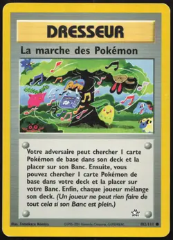 Carte Pokemon La marche des Pokemon 102/111 Neo Genesis Francais - Image 1
