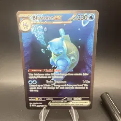 Blastoise ex 200/165 Special Illustration Rare 151 Pokemon English NM - Image 1