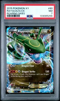 2015 Pokemon Xy Roaring Skies #60 Rayquaza Ex Roaring Skies PSA 7 - Image 2