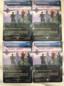 Prophetic Beginning (Preordain) - Playset of 4 - Store Championship Promos - MTG - Image 1