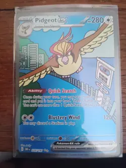 Pidgeot ex 225/197 SIR Special Illustration Rare Pokemon Obsidian Flames NM - B - Image 2