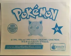 STICKERS POKEMON NEUF N°58 BULBIZAR MERLIN SERIE 2 DE 2000 - Image 2