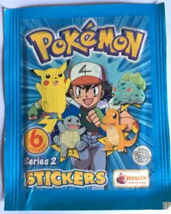 STICKERS POKEMON NEUF S4 BADGE FOUDRE MERLIN SERIE 2 DE 2000 - Image 3