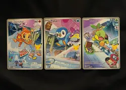 Pokemon First Partner Series 1 Chimchar Turtwig Piplup 30th Promo Set - Image 1