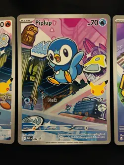 Pokemon First Partner Series 1 Chimchar Turtwig Piplup 30th Promo Set - Image 3
