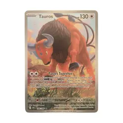 2026 Pokemon Chaos Rising EN Tauros Illustration Rare #096/086 - Image 1