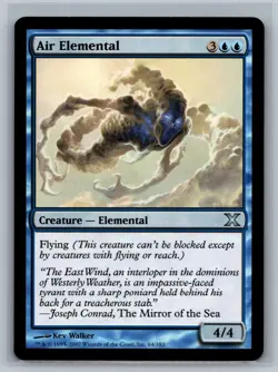 Magic The Gathering 10th Edition Air Elemental #64/383 MTG TCG CCG Tenth - Image 1