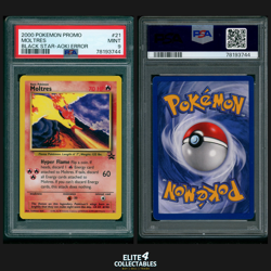 Moltres 21 Aoki Error - PSA 9 (Promo - Black Star WOTC) - Image 1