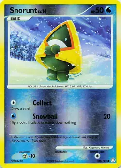Snorunt 100/123 Common Mysterious Treasures Pokemon Reverse Holo MP - Image 1