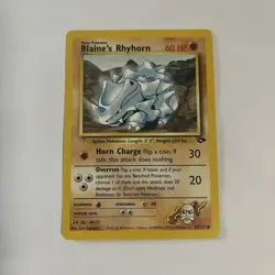 Blaine's Rhyhorn 65/132 Gym Challenge Regular-LP - Image 1